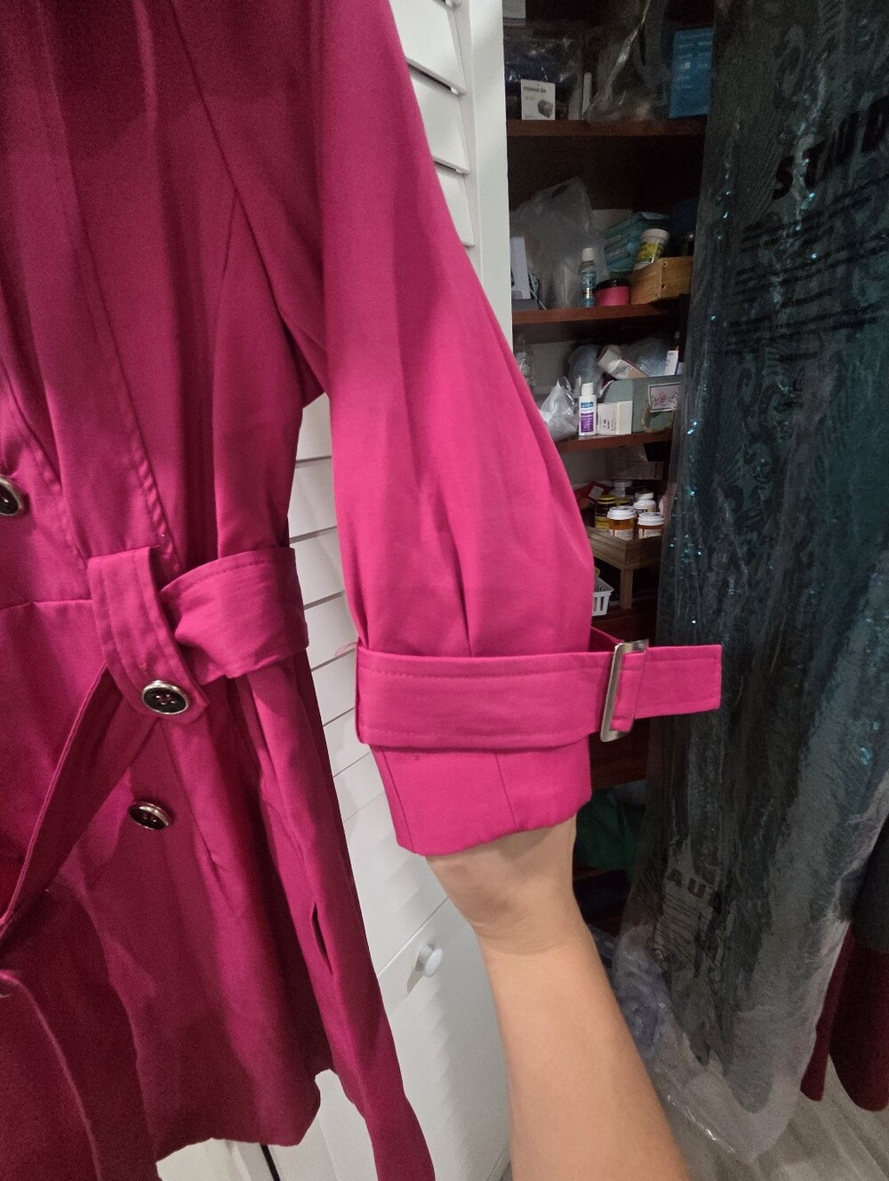Black Rivet Coat - Picture 6 of 9